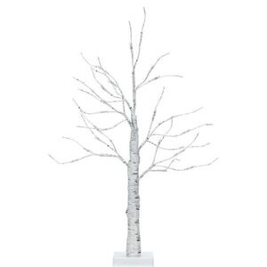 Costway 2ft Pre-lit White Twig Birch Tree Battery Powered for Christmas Holiday